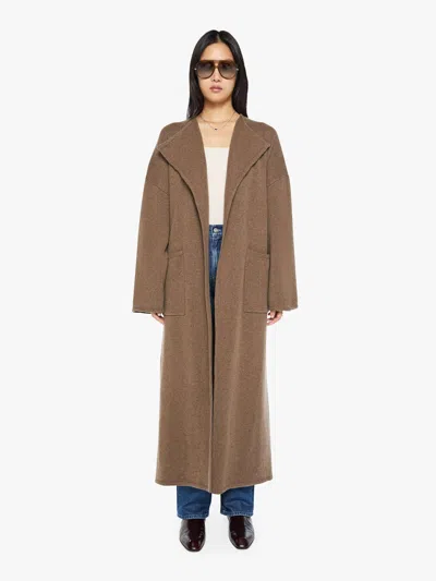 Sablyn Alma Draped Trench Swiss Shirt In Brown - Size X-small