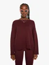 Sablyn Alston Boyfriend Crewneck Bordeaux Sweater In Multi - Size Medium In Multi