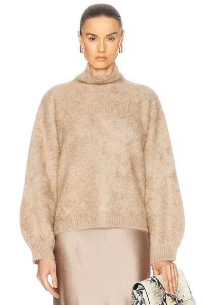 Sablyn Asher Slouchy Turtleneck Sweater In Eco Gravel