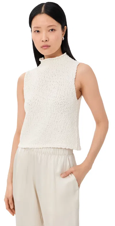 SABLYN ATTICUS ROLL NECK CROPPED TANK GARDENIA