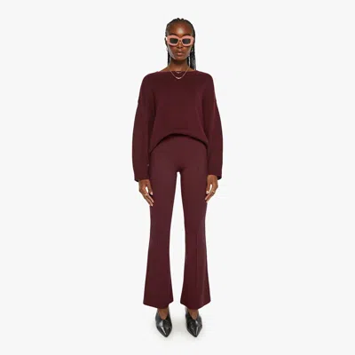 Sablyn Bailey High Rise Pintuck Flare Bordeaux Pants In Multi
