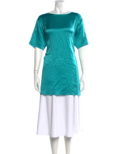 Pre-owned Sablyn Bateau Neckline Short Sleeve Top In Multi