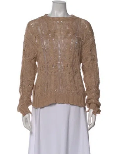 Pre-owned Sablyn Bateau Neckline Sweater In Neutral