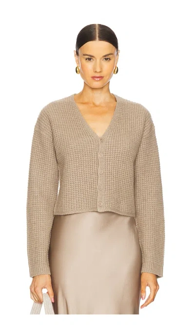 Sablyn Bianco Cashmere Cardigan In Eco Gravel