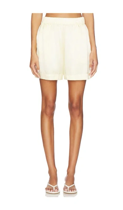 Sablyn Brynn High Rise Pull On Short In White