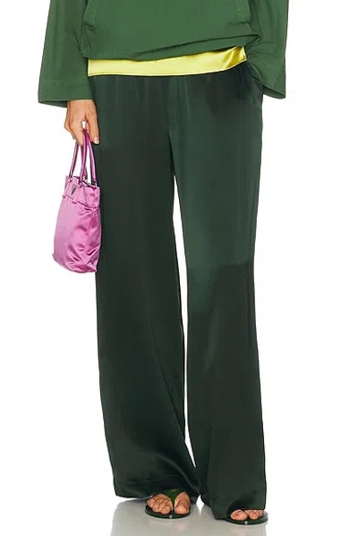 Sablyn Brynn High Rise Pull On Wide Leg Pant In Hunter Green