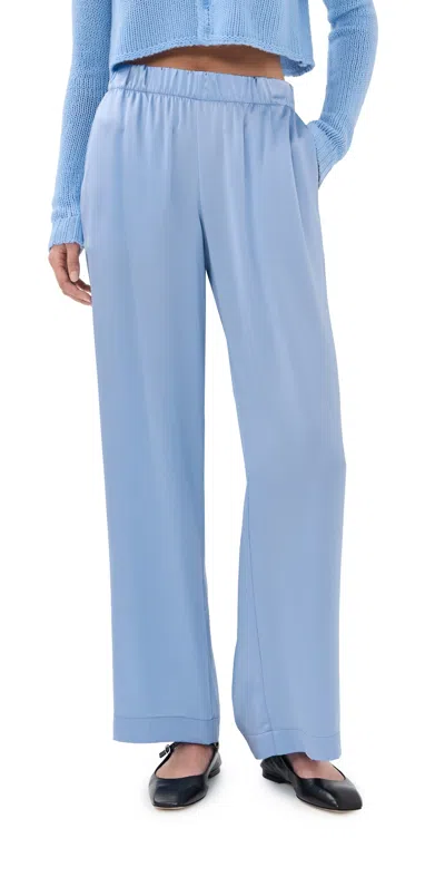 Sablyn Brynn High Rise Pull On Wide Leg Pants Azureous In Blue
