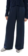 SABLYN BRYNN HIGH RISE PULL ON WIDE LEG PANTS MIDNIGHT NAVY