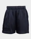 Sablyn Brynn Silk Charmeuse Wide-leg Shorts