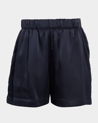 Sablyn Brynn Silk Charmeuse Wide-leg Shorts