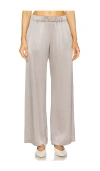 Sablyn Brynn High Rise Pull On Wide Leg Pants Flax In Grey