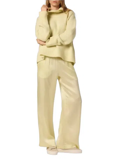 Sablyn Brynn Wide Leg Pant In Pale Citron In Multi