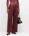 Sablyn Brynn Wide-leg Silk Pants In Cimarron