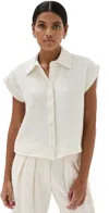 Sablyn Caleb Gauze Top Gardenia In Gardenia