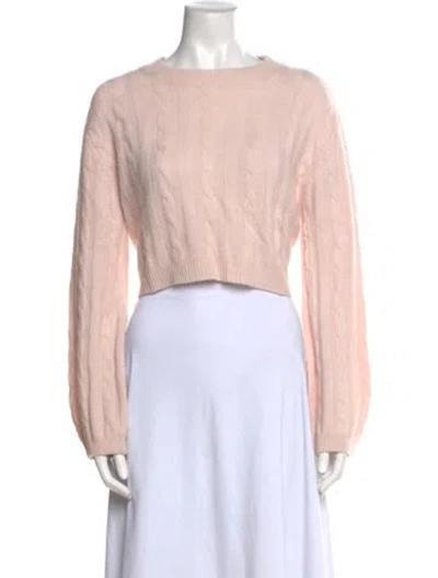 Pre-owned Sablyn Cashmere Bateau Neckline Sweater In Pink