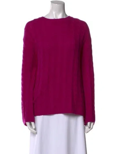 Pre-owned Sablyn Cashmere Bateau Neckline Sweater In Purple