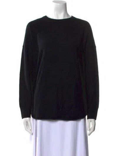 Pre-owned Sablyn Cashmere Crew Neck Sweater In Black