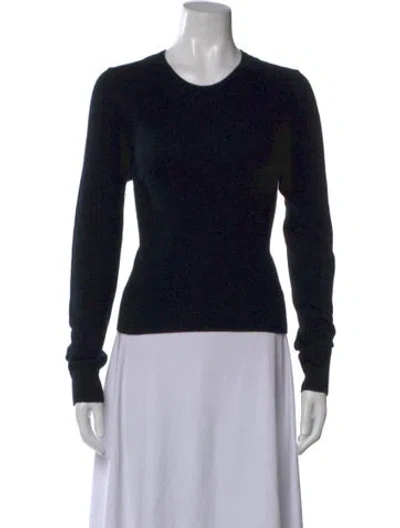 Pre-owned Sablyn Cashmere Crew Neck Sweater In Black