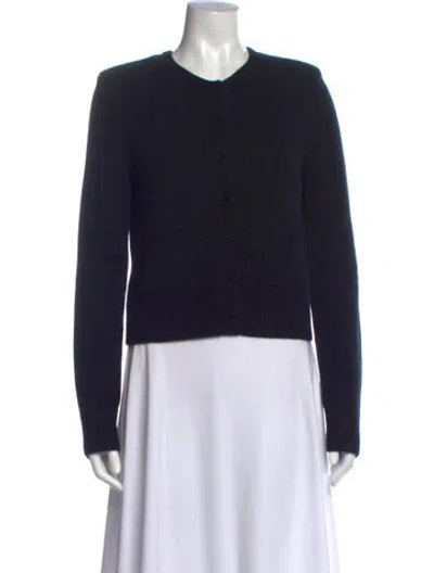 Pre-owned Sablyn Cashmere Crew Neck Sweater In Black