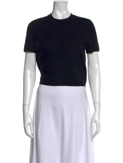 Pre-owned Sablyn Cashmere Crew Neck Sweater In Black