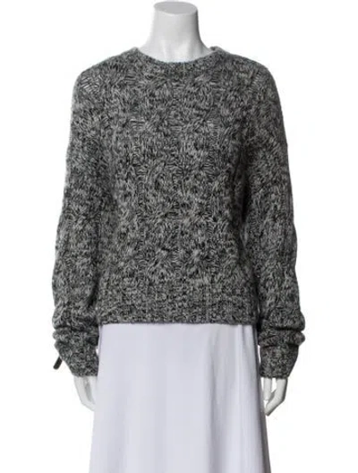 Pre-owned Sablyn Cashmere Crew Neck Sweater In Blue