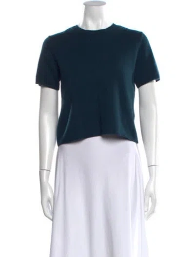 Pre-owned Sablyn Cashmere Crew Neck Sweater In Blue