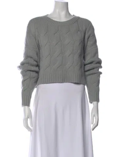Pre-owned Sablyn Cashmere Crew Neck Sweater In Gray