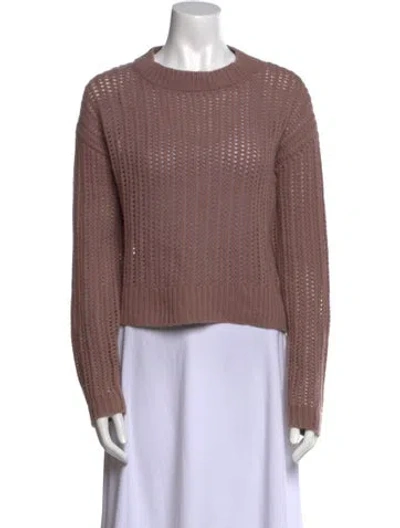 Pre-owned Sablyn Cashmere Crew Neck Sweater In Neutral
