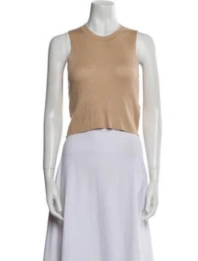 Pre-owned Sablyn Cashmere Crew Neck Sweater In Neutral