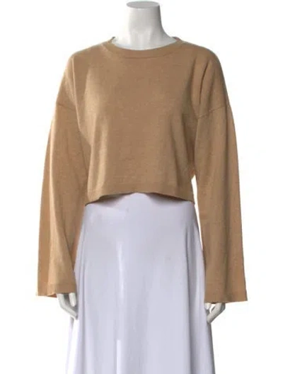 Pre-owned Sablyn Cashmere Crew Neck Sweater In Neutral
