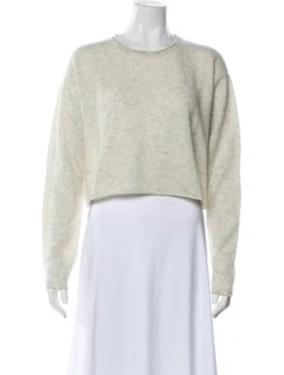 Pre-owned Sablyn Cashmere Crew Neck Sweater In Neutral