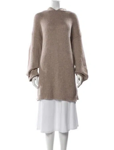 Pre-owned Sablyn Cashmere Crew Neck Sweater In Neutral