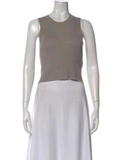 Pre-owned Sablyn Cashmere Crew Neck Sweater In Neutral