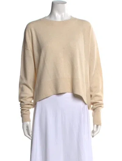 Pre-owned Sablyn Cashmere Crew Neck Sweater In Neutrals