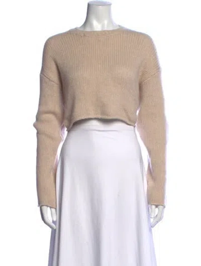 Pre-owned Sablyn Cashmere Crew Neck Sweater In Neutrals