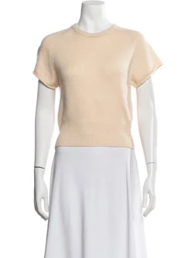 Pre-owned Sablyn Cashmere Crew Neck Sweater In Neutrals