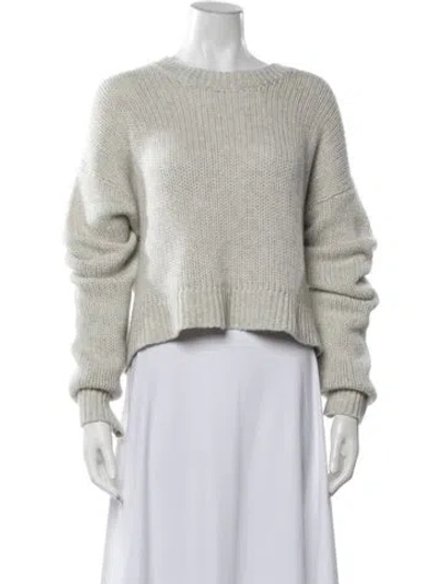 Pre-owned Sablyn Cashmere Crew Neck Sweater In Neutrals