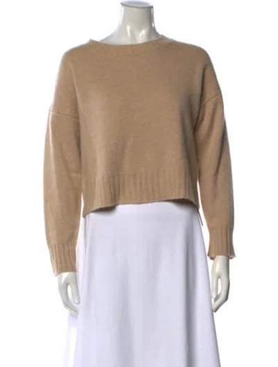 Pre-owned Sablyn Cashmere Crew Neck Sweater In Neutrals