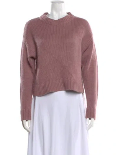 Pre-owned Sablyn Cashmere Crew Neck Sweater In Pink