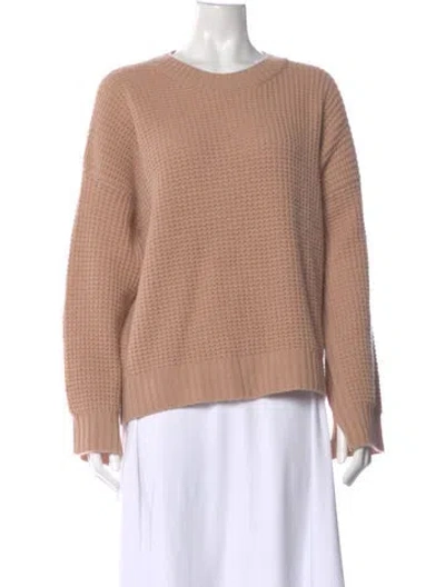 Pre-owned Sablyn Cashmere Crew Neck Sweater In Pink