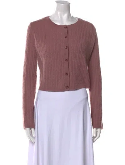 Pre-owned Sablyn Cashmere Crew Neck Sweater In Pink