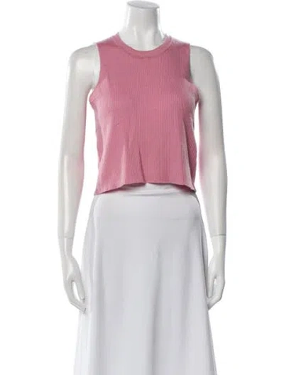 Pre-owned Sablyn Cashmere Crew Neck Sweater In Pink