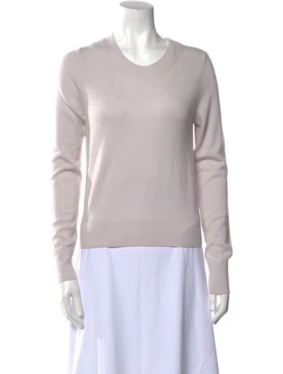 Pre-owned Sablyn Cashmere Crew Neck Sweater In Pink