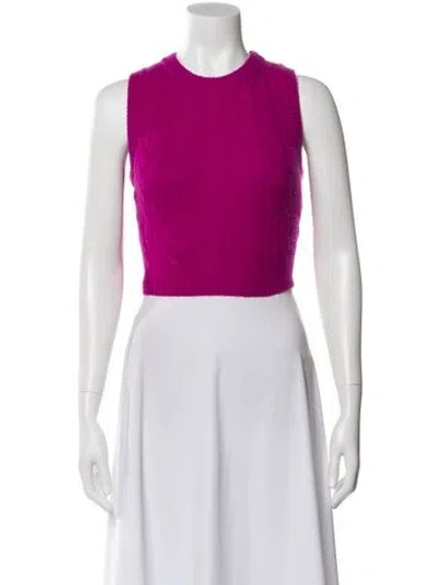 Pre-owned Sablyn Cashmere Crew Neck Sweater In Pink