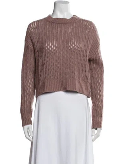 Pre-owned Sablyn Cashmere Crew Neck Sweater In Pink