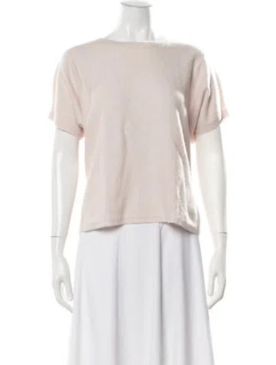 Pre-owned Sablyn Cashmere Crew Neck Sweater In Pink