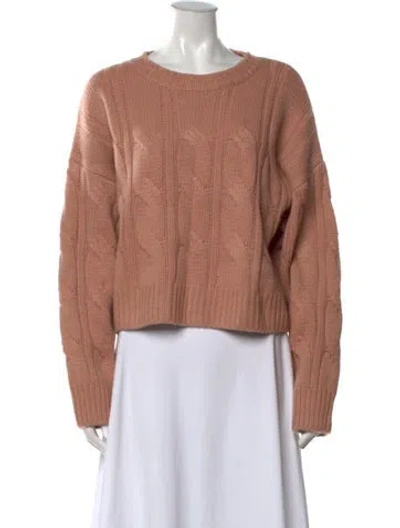 Pre-owned Sablyn Cashmere Crew Neck Sweater In Pink