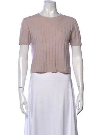 Pre-owned Sablyn Cashmere Crew Neck Sweater In Pink