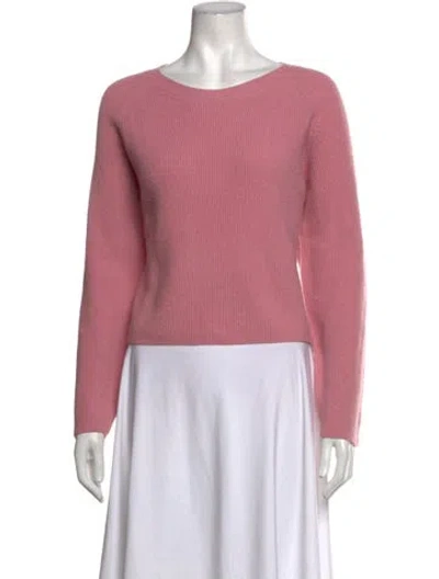 Pre-owned Sablyn Cashmere Crew Neck Sweater In Pink