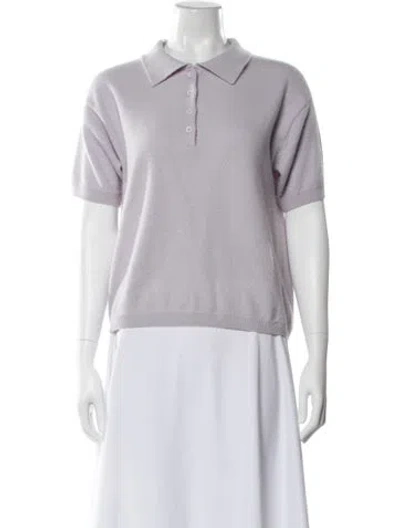 Pre-owned Sablyn Cashmere Crew Neck Sweater In Purple